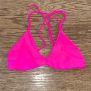 Stone Fox Swim Indie Bikini Top in Pitaya